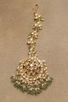 Shop_Paisley Pop_Mint Kundan Maangtikka _Online_at_Aza_Fashions