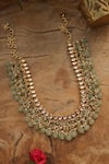 Paisley Pop_Mint Kundan Necklace _at_Aza_Fashions
