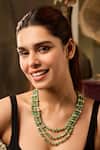 Buy_Paisley Pop_Mint Kundan Layered Necklace _at_Aza_Fashions