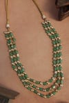 Shop_Paisley Pop_Mint Kundan Layered Necklace _Online_at_Aza_Fashions