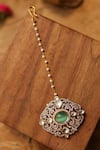 Buy_Paisley Pop_Mint Polki Maangtikka _Online_at_Aza_Fashions