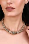Queens Jewels_Gold Plated Traditional Gold-toned Beaded Necklace _at_Aza_Fashions