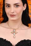 Buy_Queens Jewels_Blue Helen Cross Pendant 