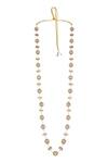 Buy_Queens Jewels_Gold Plated Timeless Single-line Necklace _Online_at_Aza_Fashions