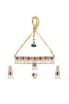 Buy_Queens Jewels_Red Faux Diamonds, Pearls, Gemstones Royal Ruby And White Choker Set _Online_at_Aza_Fashions