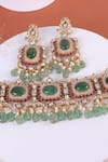 Shop_Queens Jewels_Multi Color Stones, Beads Noor Kundan Choker Set With 