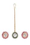 Queens Jewels_Multi Color Stones, Royal Multicolor Kundan Jewelry Set _Online_at_Aza_Fashions
