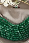 Queens Jewels_Green Emerald Radiance Multilayer Choker _Online_at_Aza_Fashions