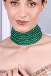 Buy_Queens Jewels_Green Emerald Radiance Multilayer Choker _Online
