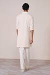 Shop_S&N By Shantnu Nikhil_Off White Embroidery Contemporary Kurta _at_Aza_Fashions
