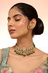 Buy_Karisa Designs_White Gulnaar Kundan Choker _at_Aza_Fashions