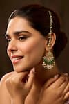 Buy_Paisley Pop_Mint Pearls Kundan Earrings _at_Aza_Fashions
