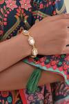 Buy_Bblingg_White Crystals, Gemstones Cavi Tennis Bracelet With _at_Aza_Fashions