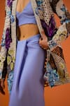 Buy_Taali_Multi Color Net, Silk Beads, Sequins Open Neck, Hand Embellished Jacket Set 