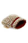 The Tan Clan_Red Pearls Rimsha Potli Bag With Tassels _Online_at_Aza_Fashions