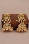 Buy_Smars Jewelry_Gold Plated Stones Designer Necklace And Earring Set _Online_at_Aza_Fashions