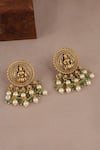 Buy_Smars Jewelry_Gold Plated Pearls, Stones And Choker Necklace Set _Online_at_Aza_Fashions