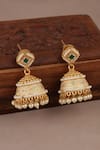 Buy_Smars Jewelry_Gold Plated Stones, Pearls Designer Necklace And Earring Set _Online_at_Aza_Fashions
