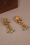 Buy_Smars Jewelry_Gold Plated Stones, Pearls Designer Necklace And Earring Set _Online_at_Aza_Fashions