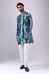 Buy_Spring Break_Blue Cotton Navy Printed Kurta Set 