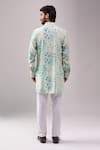 Shop_Spring Break_Blue Cotton Enchanted Print Kurta Set _at_Aza_Fashions