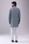 Shop_Spring Break_Blue Cotton, Crepe Printed Kurta _at_Aza_Fashions