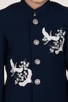 Little Boys Closet_Black Polyester Embroidery Designer Bandhgala And Pant Set _Online_at_Aza_Fashions