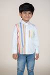 Shop_Little Boys Closet_White Cotton Satin Boys Designer Shirt _at_Aza_Fashions