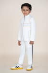 Buy_Little Boys Closet_White Designer Jacket And Pant Set _at_Aza_Fashions