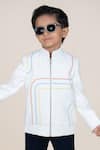 Shop_Little Boys Closet_White Designer Jacket And Pant Set _Online_at_Aza_Fashions