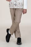 Shop_Little Boys Closet_White Embroidery Bandhgala And Pant Set _Online_at_Aza_Fashions