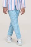Buy_Little Boys Closet_Blue Linen Striped Blazer And Pant Set _Online_at_Aza_Fashions