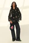Payal Pratap_Blue Denim Inodora Straight Pant _Online_at_Aza_Fashions