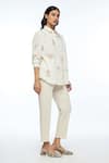Buy_Payal Pratap_Ivory Handloom Cotton Embroidery Collared Cross Stitch Shirt _Online_at_Aza_Fashions