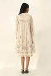 Shop_Payal Pratap_Ivory Cotton Embroidery Silk Tunic Dress _at_Aza_Fashions