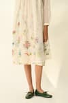 Buy_Payal Pratap_Ivory Cotton Embroidery Silk Tunic Dress _Online_at_Aza_Fashions