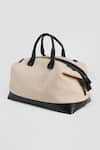 Perona_Cream Designer Duffle Bag _Online_at_Aza_Fashions