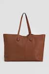 Buy Perona Brown Light Designer Tote Bag at Aza Fashions Buy_Perona_Brown Light Designer Tote Bag _at_Aza_Fashions