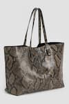 Buy Perona Gray Grey Lamb Snake Print Tote Bag at Aza Fashions Buy_Perona_Gray Grey Lamb Snake Print Tote Bag _at_Aza_Fashions