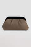 Shop_Perona_Beige Designer Dark Clutch Bag _at_Aza_Fashions