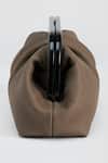 Perona_Beige Designer Dark Clutch Bag _Online_at_Aza_Fashions