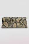 Shop_PERONA_Gray Darcy Mini Snake Print Handbag _Online_at_Aza_Fashions