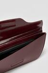 Perona_Burgundy Bovine Leather Designer Bag _at_Aza_Fashions
