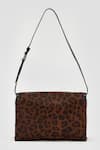 Shop_Perona_Brown Leopard Print Designer Bag _at_Aza_Fashions