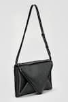 Shop_Perona_Black Lamb Leather Designer Bag _at_Aza_Fashions