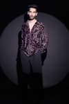 Buy_Label Muslin_Purple Embroidery Brasso Designer Shirt 