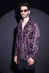 Shop_Label Muslin_Purple Embroidery Brasso Designer Shirt 