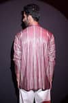 Shop_Label Muslin_Maroon Satin Designer T-shirt _at_Aza_Fashions