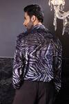 Shop_Label Muslin_Blue Designer Brasso Shirt _at_Aza_Fashions