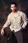 Buy_Label Muslin_Cream Crochet Designer Shirt _Online_at_Aza_Fashions